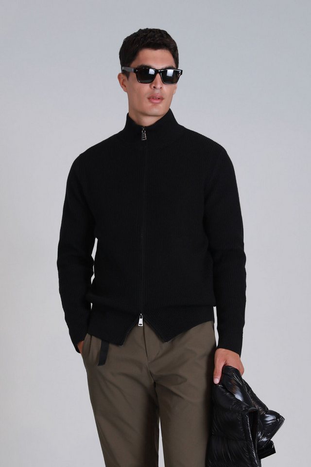 Lufian Strickjacke Road im unifarbenen Design von Lufian