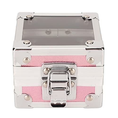 Lufodon -Nagelbohrer Bit Organizer 25 Lochspeicher mit 3 Schicht Schwamm Flip Top Deckel verstärkte Design Clear Display Ständer für Manikürewerkzeuge (Blendend rosa) von Lufodon