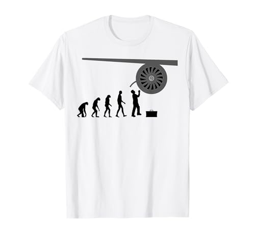 Fluggerätemechaniker Flugzeug Triebwerk Techniker T-Shirt von Luftfahrt Bekleidung Ausbildung Männer