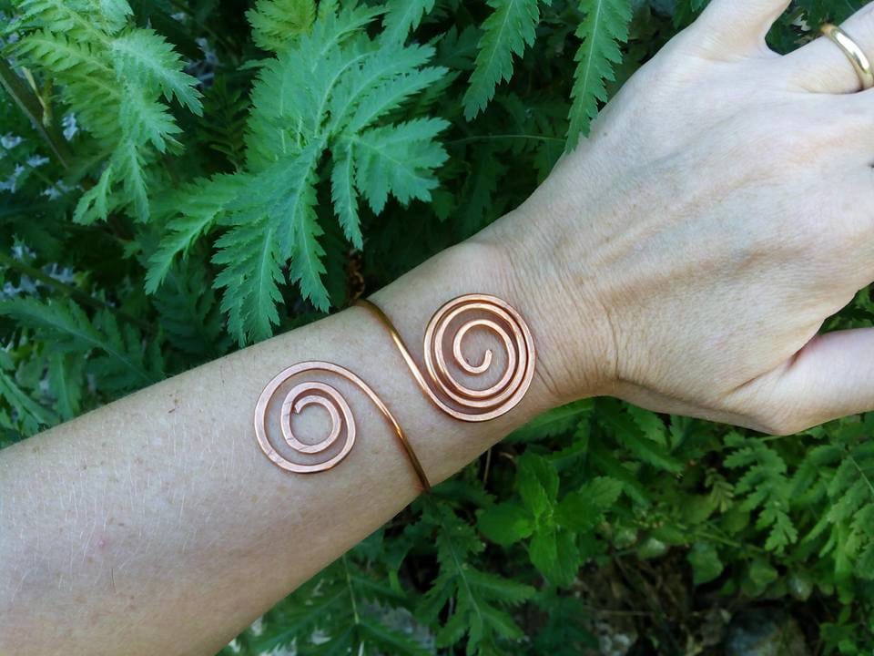 Spiralarmband Aus Kupfer Spiralarmband Aus Kupfer von LughAislingCelticArt
