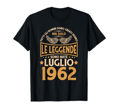 Geburtstag Männer Geschenk Frau Legenden Juli 1962 T-Shirt Geburtstag Männer Geschenk Frau Legenden Juli 1962 T-Shirt von Luglio 1962 Compleanno