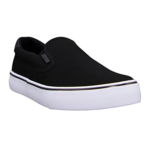Lugz Herren Clipper Classic Slip-on Canvas Sneaker, Schwarz/Weiß/Schwarz, 42.5 EU Weit Lugz Herren Clipper Classic Slip-on Canvas Sneaker, Schwarz/Weiß/Schwarz, 42.5 EU Weit von Lugz