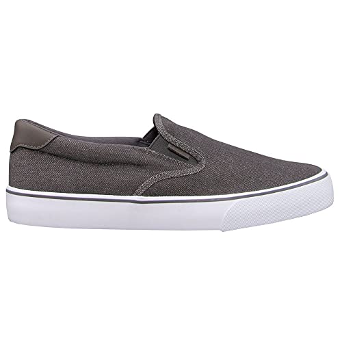 Lugz Herren Clipper Classic Slip-on Fashion Sneaker, Anthrazit/Weiß Denim, 40 EU von Lugz