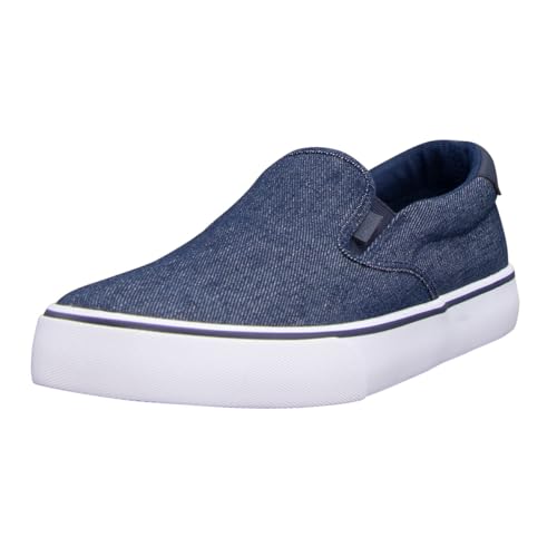 Lugz Herren Clipper Fashion Sneaker, Marineblau/weißes Denim, 39.5 EU von Lugz