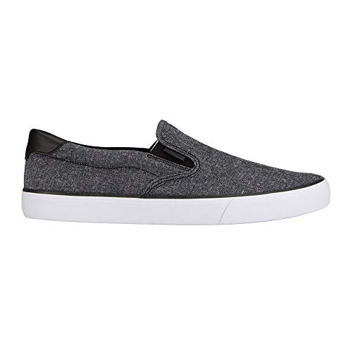 Lugz Herren Clipper Classic Slip-on Fashion Sneaker, Schwarz/Weiß Chambray, 37.5 EU von Lugz