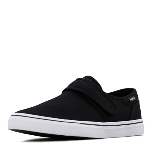 Lugz Herren Clipper Sneaker, Schwarz/Weiß-Riemen, 45 EU von Lugz