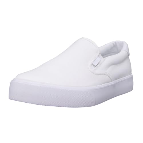 Lugz Herren Clipper Classic Slip-on Canvas Sneaker, Weiß/Weiß, 43 EU Weit Lugz Herren Clipper Classic Slip-on Canvas Sneaker, Weiß/Weiß, 43 EU Weit von Lugz