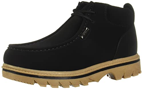 Lugz Herren Fringe Chukka-Stiefel, Schwarz/Gum, 42 EU von Lugz