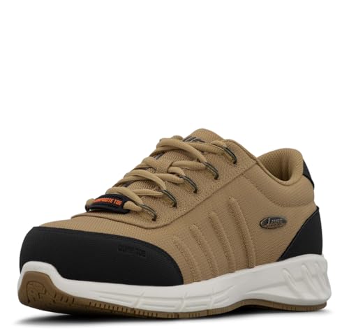 Lugz Herren Grapple Composite Toe Arbeitsschuh, Weizen/Whisper White/Gum/Rinde, 42.5 EU von Lugz