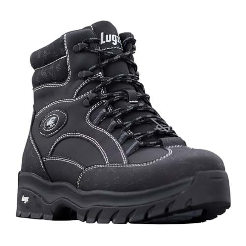 Lugz Herren Ridgeline Chukka-Stiefel, Schwarz/Egret/Ghost, 47 EU von Lugz