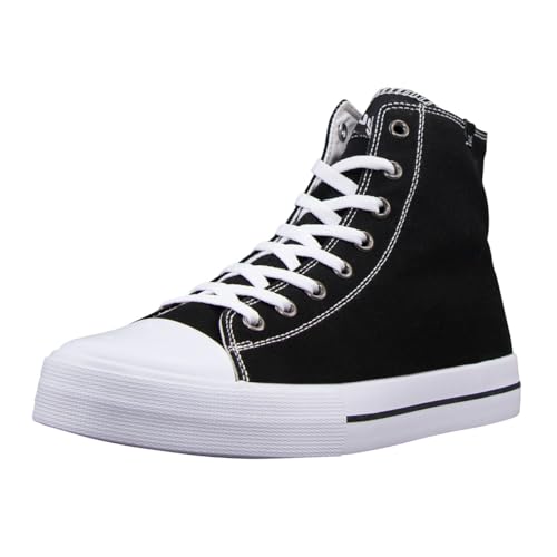 Lugz Herren Stagger Hi Sneaker, schwarz/weiß, 39 EU von Lugz