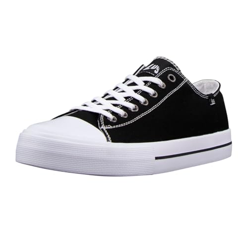 Lugz Herren Stagger Lo Fashion Sneaker, schwarz/weiß, 39.5 EU von Lugz