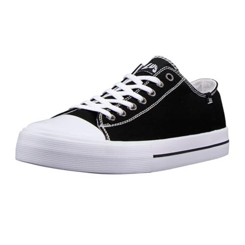 Lugz Herren Stagger Lo Fashion Sneaker, schwarz/weiß, 45.5 EU von Lugz