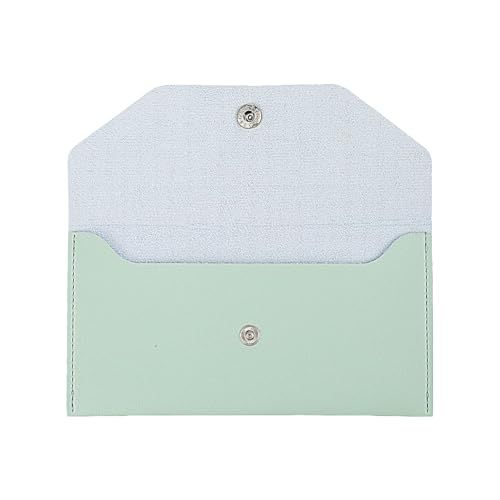 Luhaomisky 1 x grüne Geldfüllung, Geldumschlag, Geldbörse, minimalistisches Design, PU-Leder, wiederverwendbar, Budget für Brieftaschen, Rechnungen von Luhaomisky