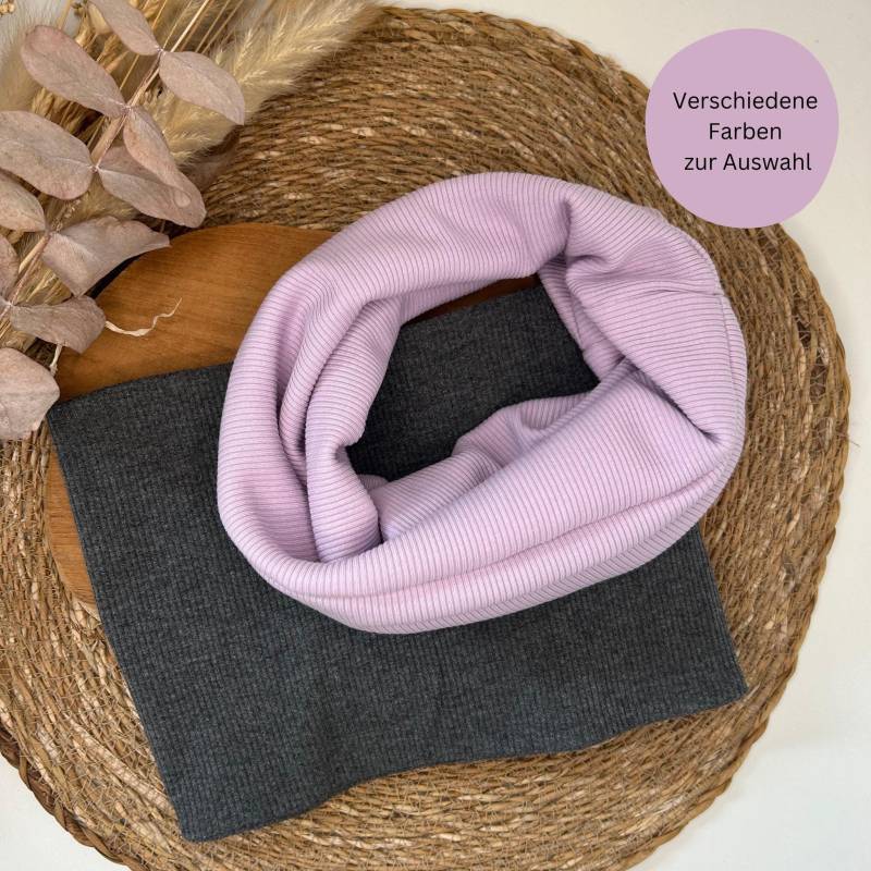 Loopschal Kinder Aus Rippjersey - Weicher Schlauchschal Für Mädchen Und Jungen Viele Farben Handgemacht von Luibu