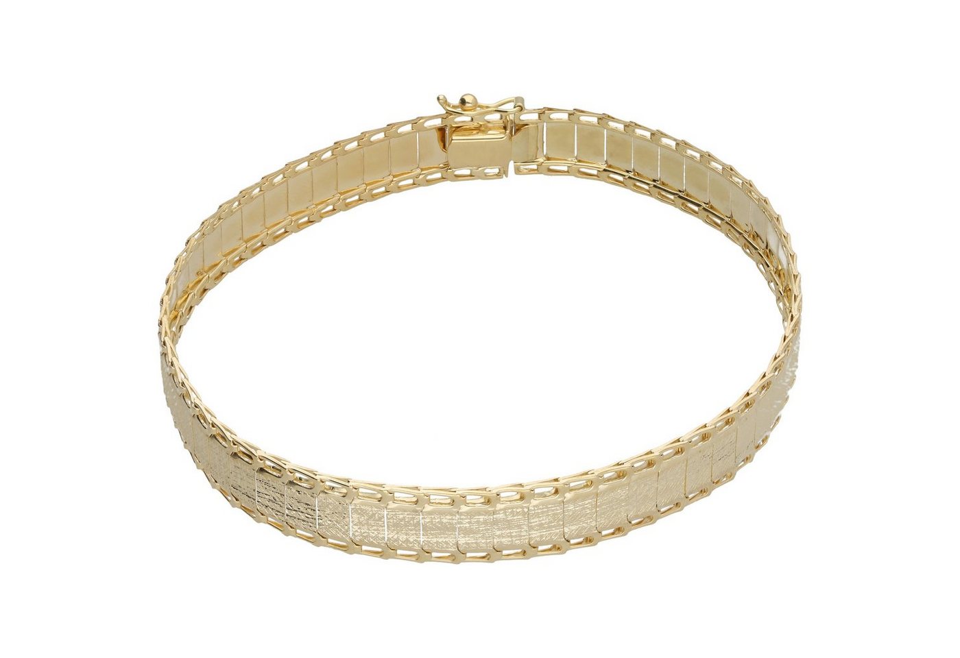 Luigi Merano Armband Fantasiekette, matt und glanz, Gold 375 von Luigi Merano