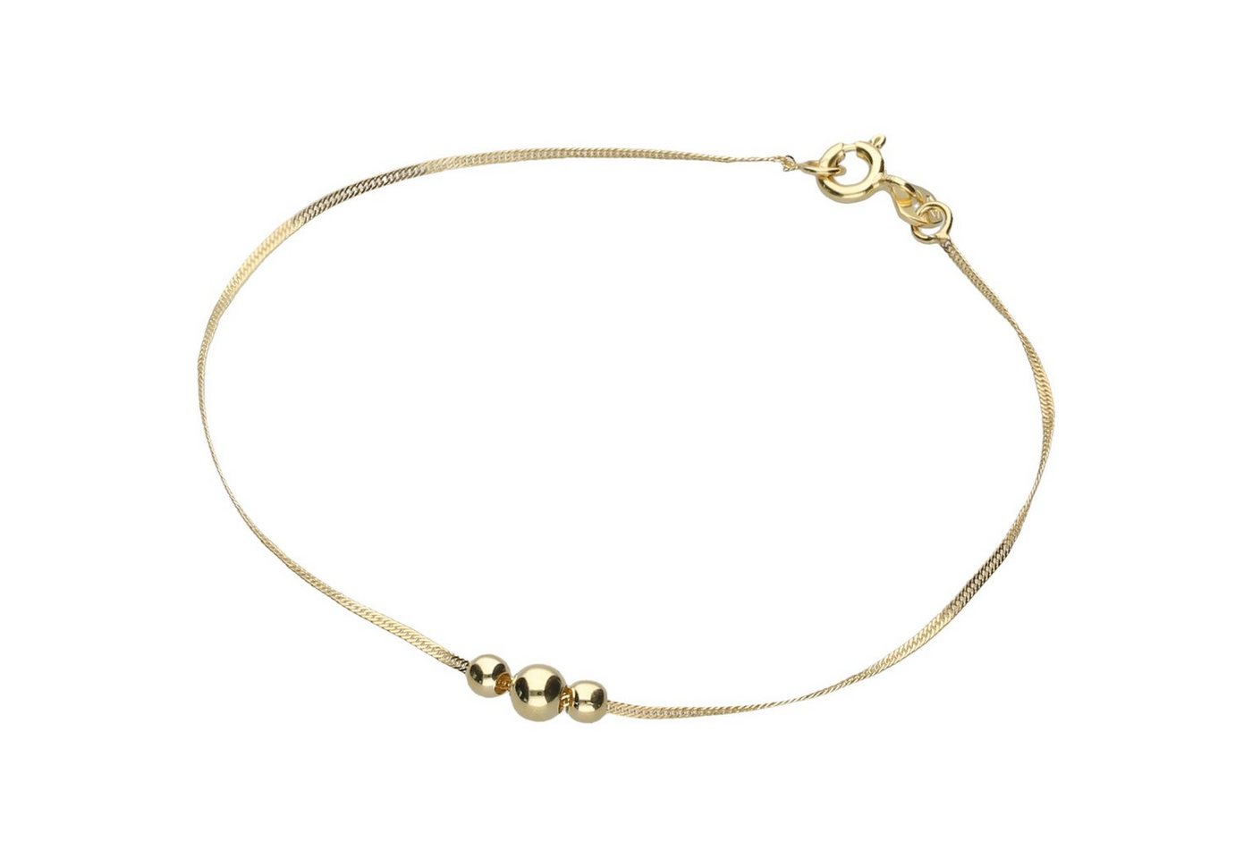 Luigi Merano Armband Singapurkette mit Kugeln, Gold 375 von Luigi Merano