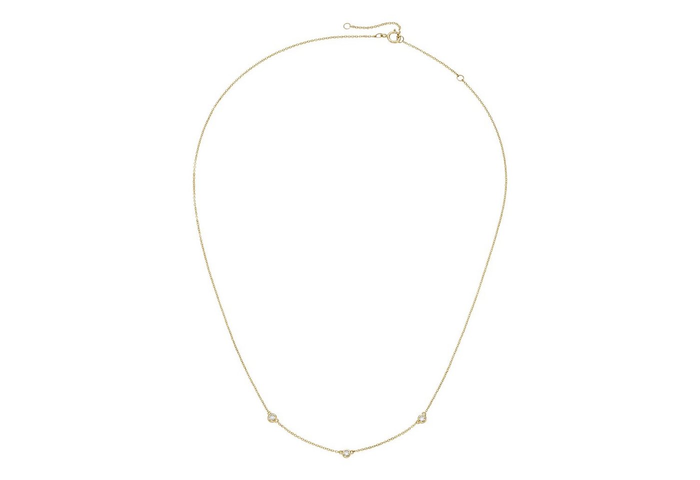 Luigi Merano Collier mit Lab Grown Diamanten, Brillantschliff, Labordiamant, Gold 375 von Luigi Merano