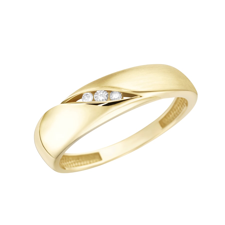 Luigi Merano  Luigi Merano Ring matt, glanz, mit funkelnden Brillanten, Gold 585 Ring 1.0 pieces von Luigi Merano