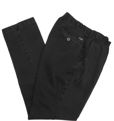 Luigi Morini Herren Hose Stretch Schlupfhose Amberg 39-8501/06 schwarz, Herren-Größe:26 von Luigi Morini