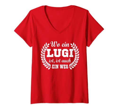 Damen Vorname Luigi lustiger Spruch zum Geburtstag Luigi T-Shirt mit V-Ausschnitt Damen Vorname Luigi lustiger Spruch zum Geburtstag Luigi T-Shirt mit V-Ausschnitt von Luigi Name Geschenk lustige Sprüche Vatertag