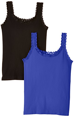 Luigi di Focenza Damen 1687 Top, Blau (Royalblau-schwarz 334/001), 42 (Herstellergröße: L/XL) (2er Pack) von Luigi di Focenza