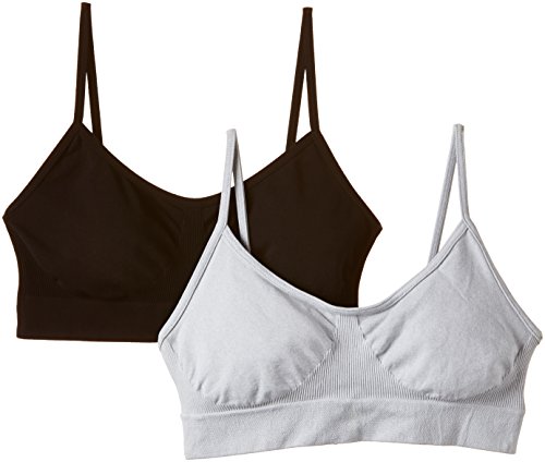 Luigi di Focenza Damen 1701 Bustier, Grau (Graumeliert-schwarz 064/001), 42 (Herstellergröße: L/XL) (2er Pack) von Luigi di Focenza