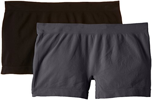 Luigi di Focenza Damen 1704 Panties, Grau (anthrazit-schwarz 077/001), 38 (Herstellergröße: S/M) (2er Pack) von Luigi di Focenza