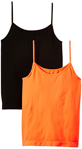 Luigi di Focenza Damen 1713 Top, Orange (Neonorange-schwarz 299/001), 38 (Herstellergröße: S/M) (2er Pack) von Luigi di Focenza