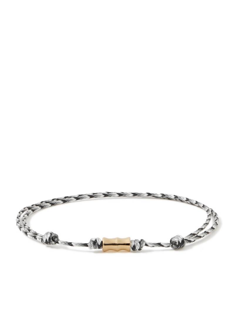 Luis Morais - 14-Karat Gold and Cord Bracelet - Men - Gray von Luis Morais