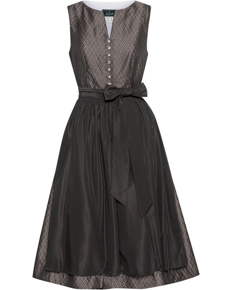 Luis Steindl Dirndl Midi Jacquard-Dirndl mit Taftschürze von Luis Steindl