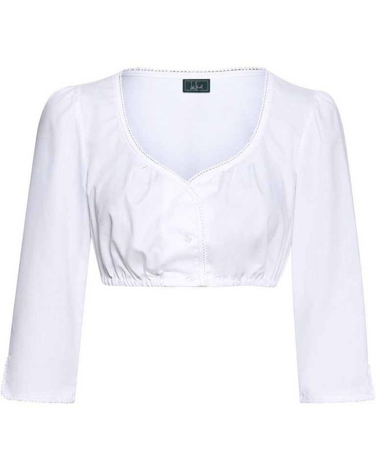 Luis Steindl Dirndlbluse Dirndlbluse mit Spitzenborte von Luis Steindl