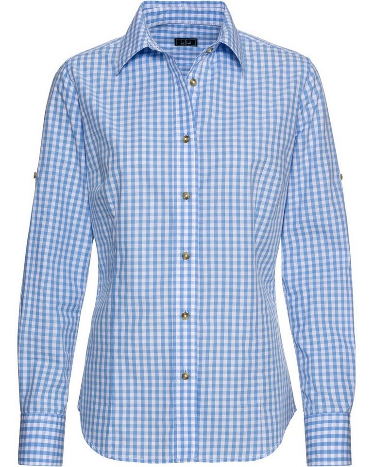 Luis Steindl Langarmbluse Vichykaro-Bluse von Luis Steindl