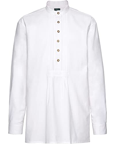 Luis Steindl Schlupfhemd mit Biesen Weiß, M von Luis Steindl