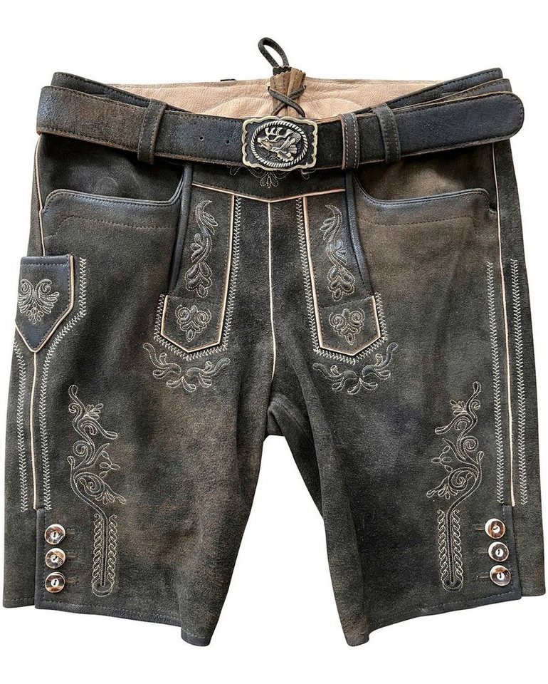 Luis Steindl Trachtenhose Kurze Lederhose mit Gürtel von Luis Steindl