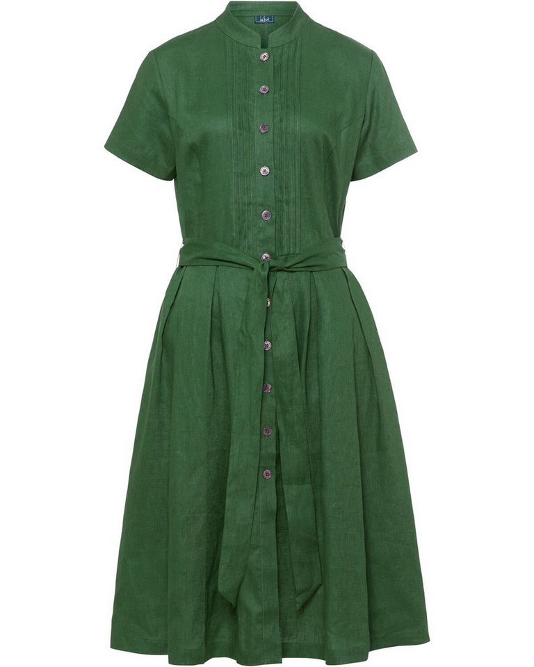 Luis Steindl Trachtenkleid Halbarm-Kleid mit Biesen und Gürtel von Luis Steindl