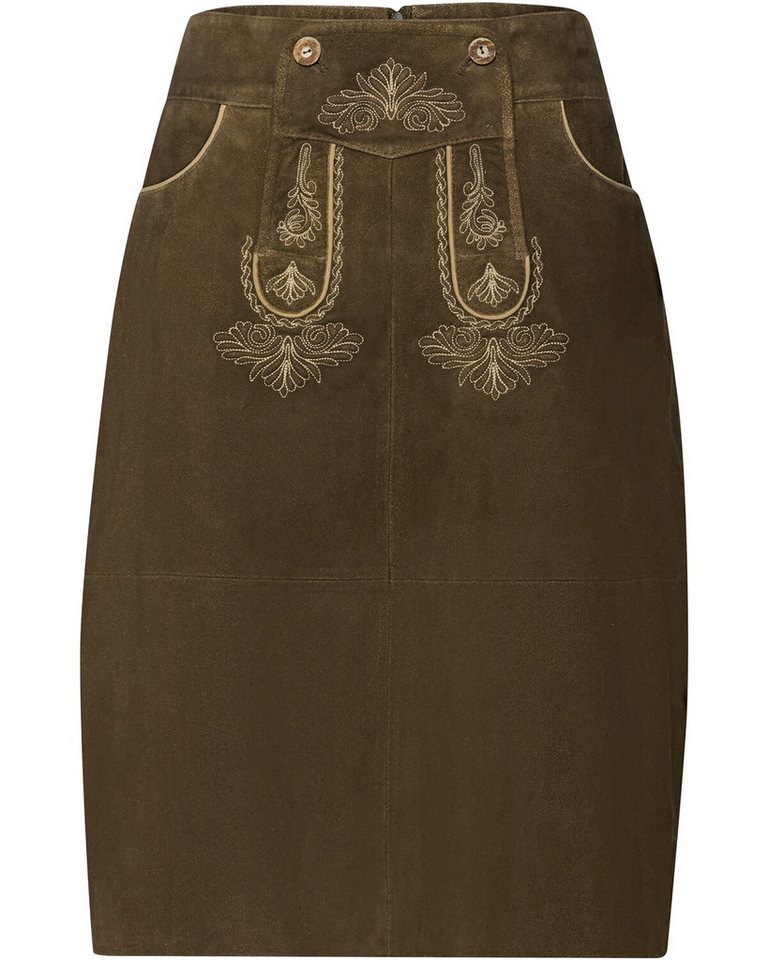 Luis Steindl Trachtenrock Ausgestellter Leder-Trachtenrock von Luis Steindl