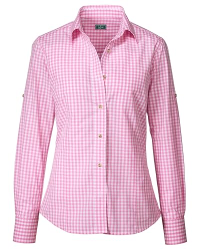 Luis Steindl Vichykaro-Bluse Rosé 48 von Luis Steindl