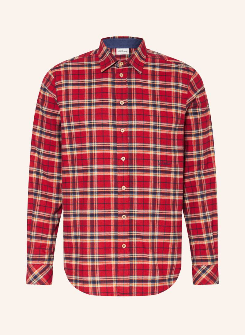 Luis Trenker Flanellhemd Regular Fit rot von Luis Trenker