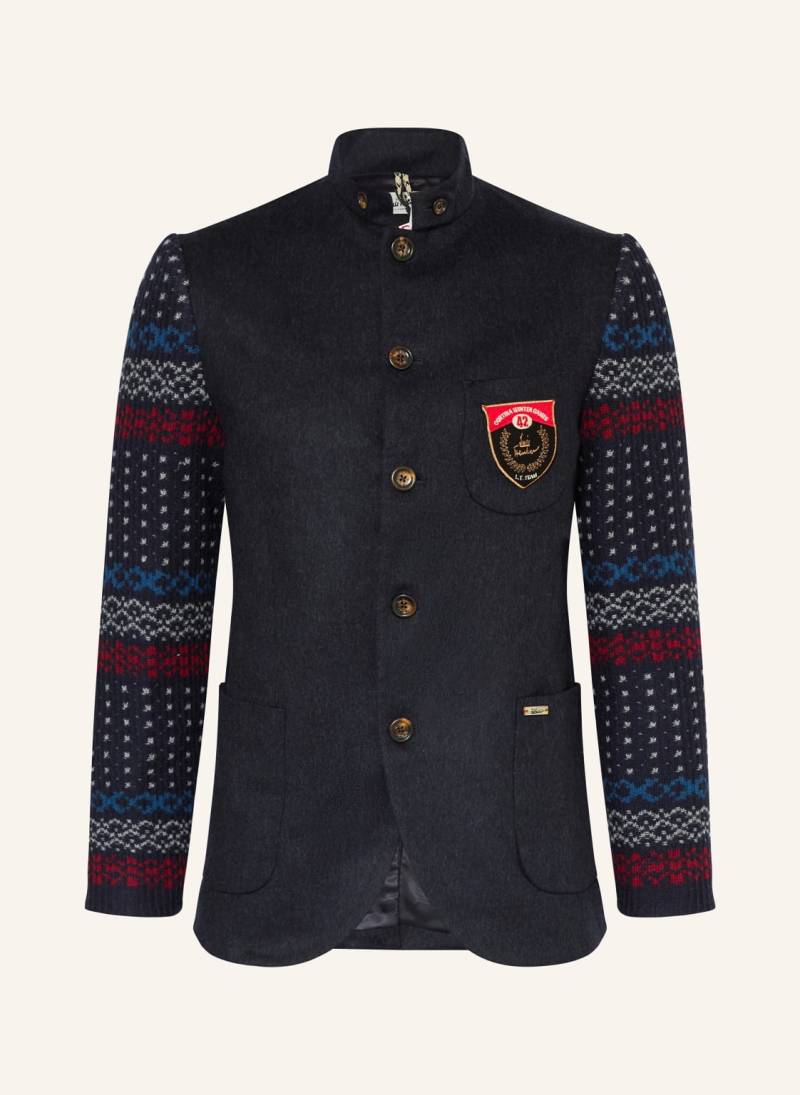 Luis Trenker Janker Lusandro Im Materialmix blau Luis Trenker Janker Lusandro Im Materialmix blau von Luis Trenker