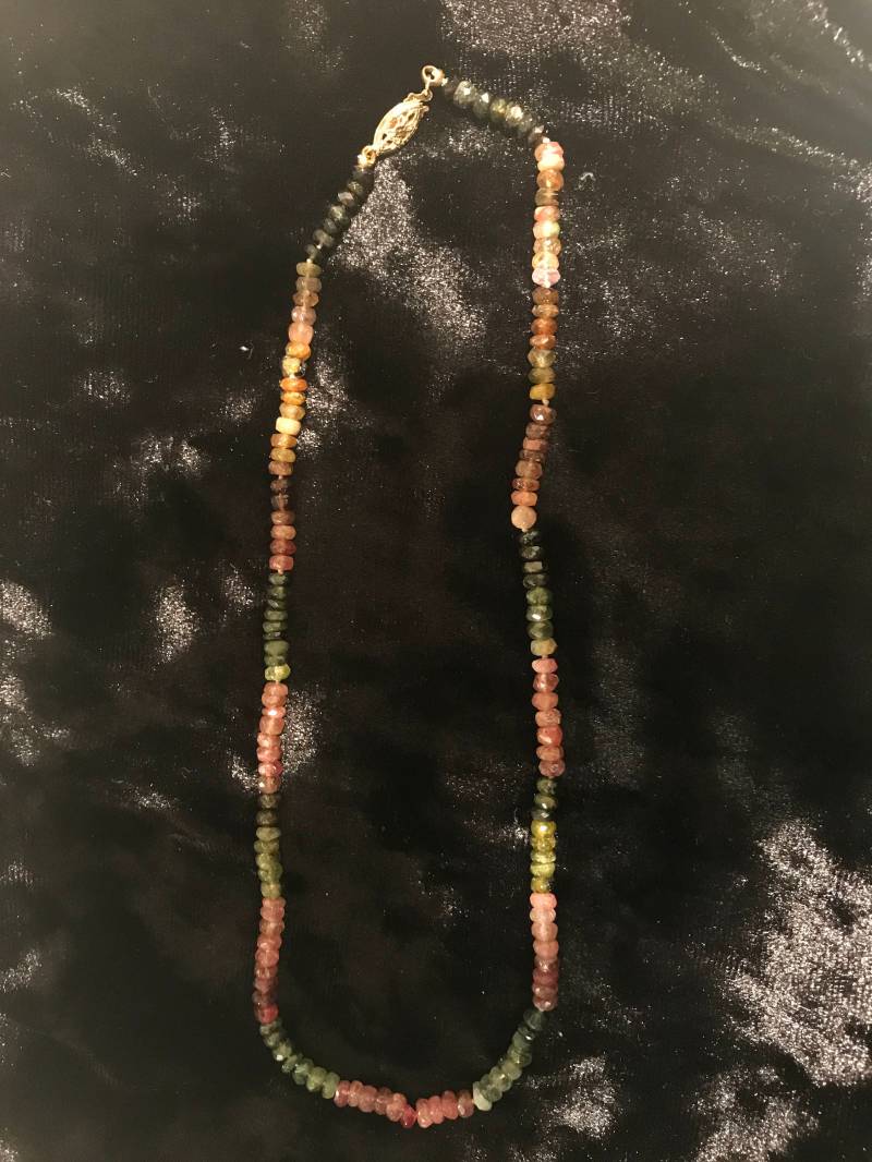 Mehrfarbige Turmalin Kette von LuisApenJewelry