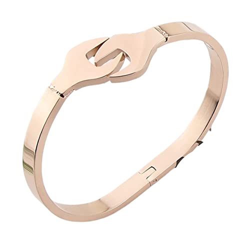 LuisFranklin Armbänder Damen Bracelets Frauen Armband Schmuck Frauen Fashion Design Punk Style Armband Retro Schraubenschlüssel Armreif Schmuck Männer Und Frauen Geschenke Rosegoldcolor von LuisFranklin
