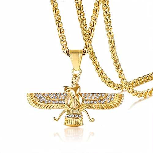 LuisFranklin Halskette Necklace Herren Damen Ketten Anhänger Schmuck Ahura Zoroastrian Farvahar Wing Halskette Anhänger Medyan Religi Achaemenian Men Jewelry LuisFranklin Halskette Necklace Herren Damen Ketten Anhänger Schmuck Ahura Zoroastrian Farvahar Wing Halskette Anhänger Medyan Religi Achaemenian Men Jewelry von LuisFranklin