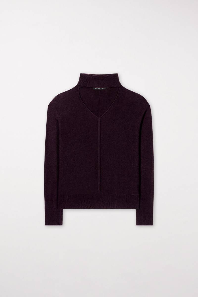 Luisa Cerano - Lässiger Strickpullover aus edlem Kaschmir-Mix ... burgundy - Gr. - 42 von Luisa Cerano