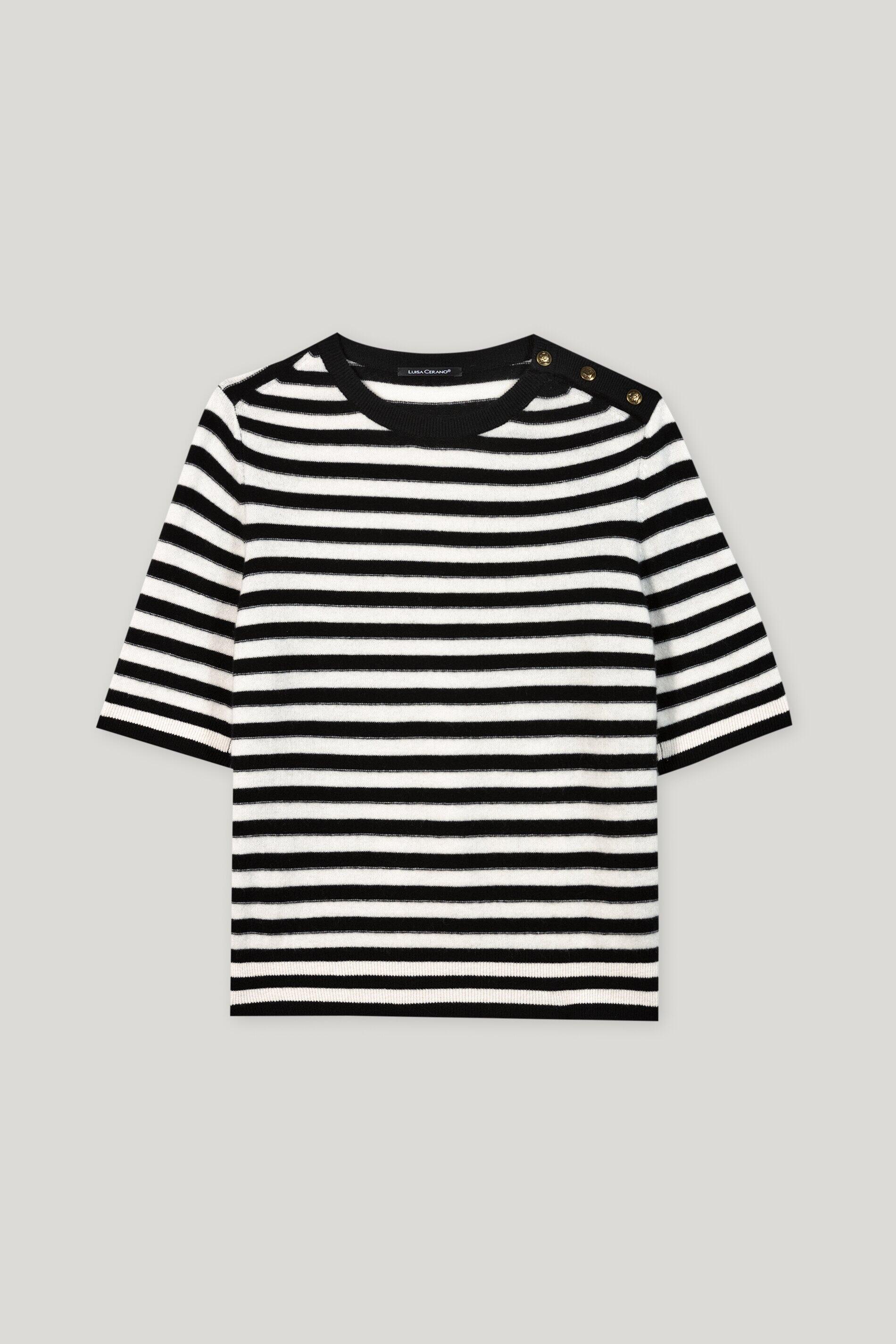 Luisa Cerano - Pullover Weiblich deep black / off-white - Gr. - 36 von Luisa Cerano