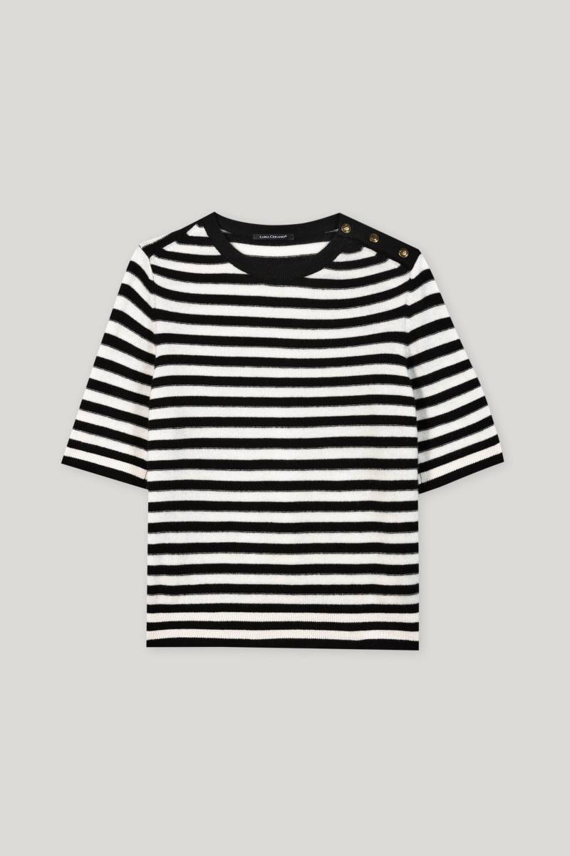 Luisa Cerano - Pullover Weiblich deep black / off-white - Gr. - 42 von Luisa Cerano