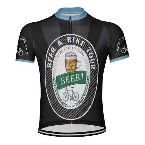 Luisbibe Customized Beer Bike Tour Männer Radfahren Jersey Kurzarm (DE/NL/SE/PL, Alphanumerisch, 3XL, Regular, Regular, MS1071) von Luisbibe