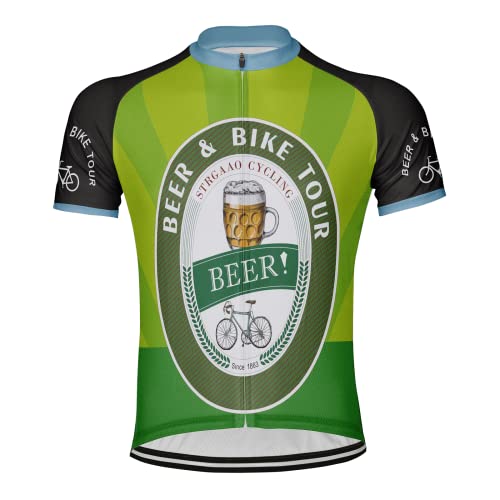 Luisbibe Customized Beer Bike Tour Männer Radfahren Jersey Kurzarm (DE/NL/SE/PL, Alphanumerisch, L, Regular, Regular, MS1073) von Luisbibe