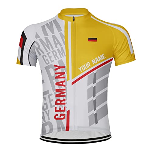 Luisbibe Maßgeschneidert Deutschland Männer Radfahren Jersey Kurzarm (as3, Alpha, l, Regular, Regular, MS100073-1) von Luisbibe