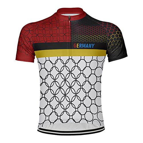 Luisbibe Maßgeschneidert Deutschland Männer Radfahren Jersey Kurzarm (as3, Alpha, x_l, Regular, Regular, MS300034-8) von Luisbibe